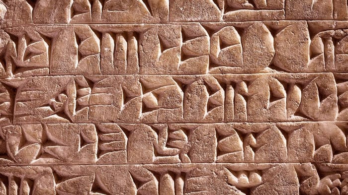 Ancient Assyrian and Sumerian cuneiform number system from Mesopotamia Sumerian cuneiform number system from Mesopotamia
