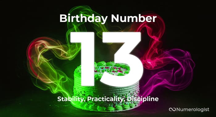 Birthday Number 13 Birthday Number 13