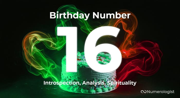 Birthday Number 16 Birthday Number 16