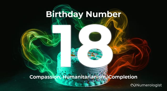 Birthday Number 18 Birthday Number 18