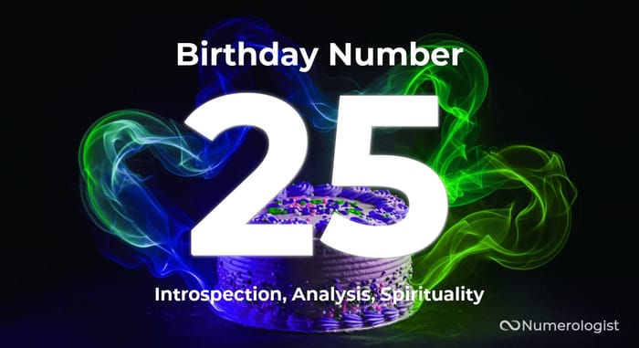 Birthday Number 25 Birthday Number 25