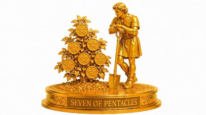 Seven Of Pentacles tarot card Seven Of Pentacles tarot card