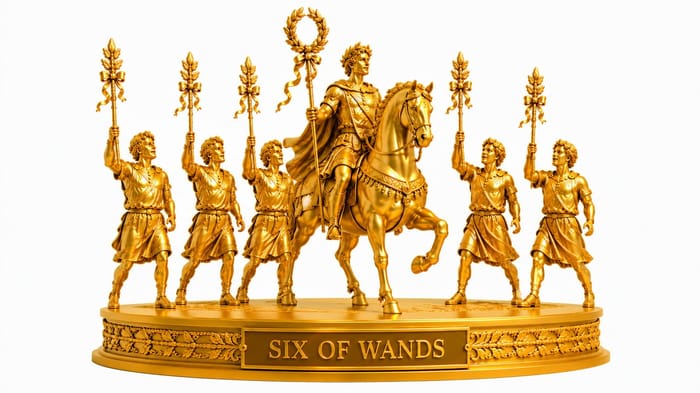 Six Of Wands tarot card Six Of Wands tarot card
