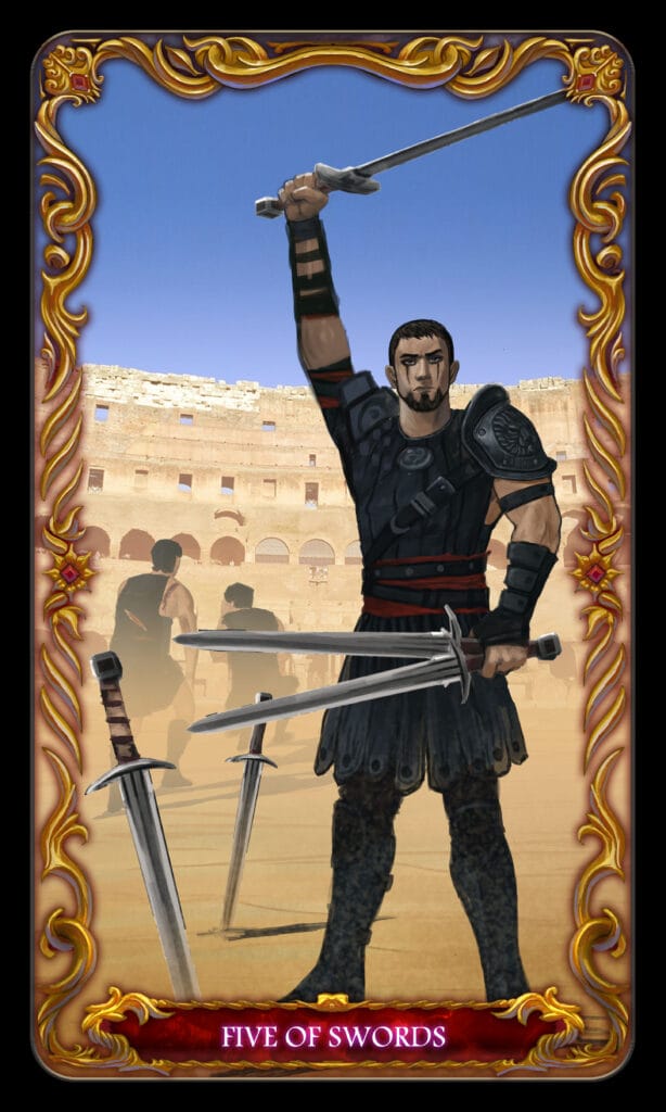 Five Of Swords tarot card Five Of Swords tarot card