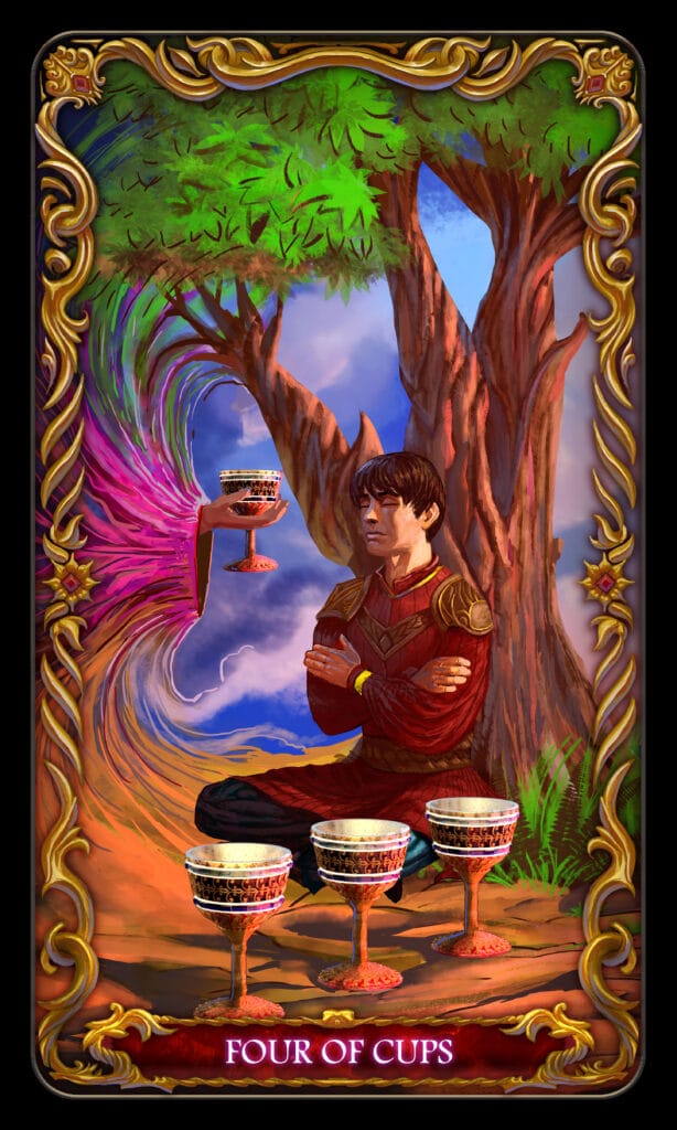 Four Of Cups tarot card Four Of Cups tarot card
