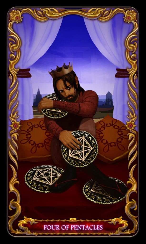 Four Of Pentacles tarot card