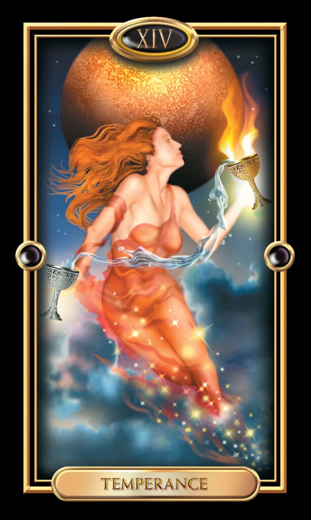 Temperance from The Gilded Tarot