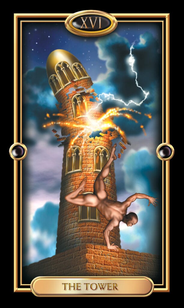 Tower from The Gilded Tarot Tower from The Gilded Tarot