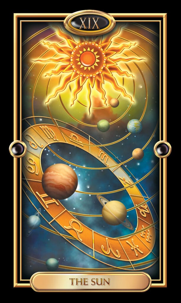 Sun from The Gilded Tarot Sun from The Gilded Tarot