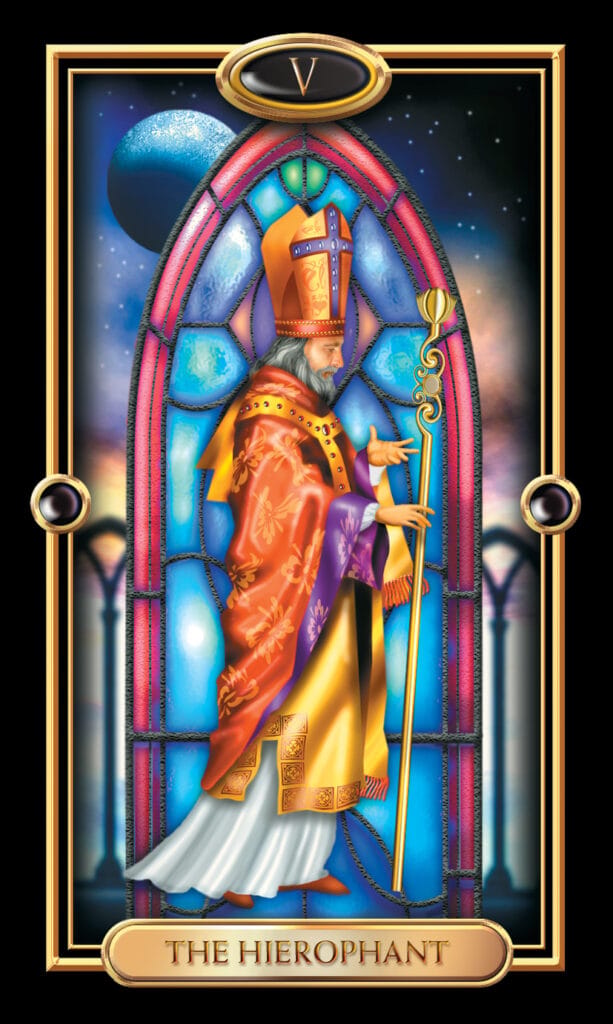 Hierophant from The Gilded Tarot