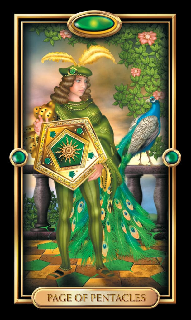Page Of Pentacles from The Gilded Tarot
