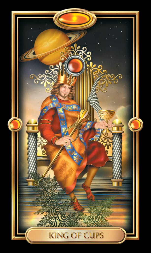 King Of Cups from The Gilded Tarot King Of Cups from The Gilded Tarot
