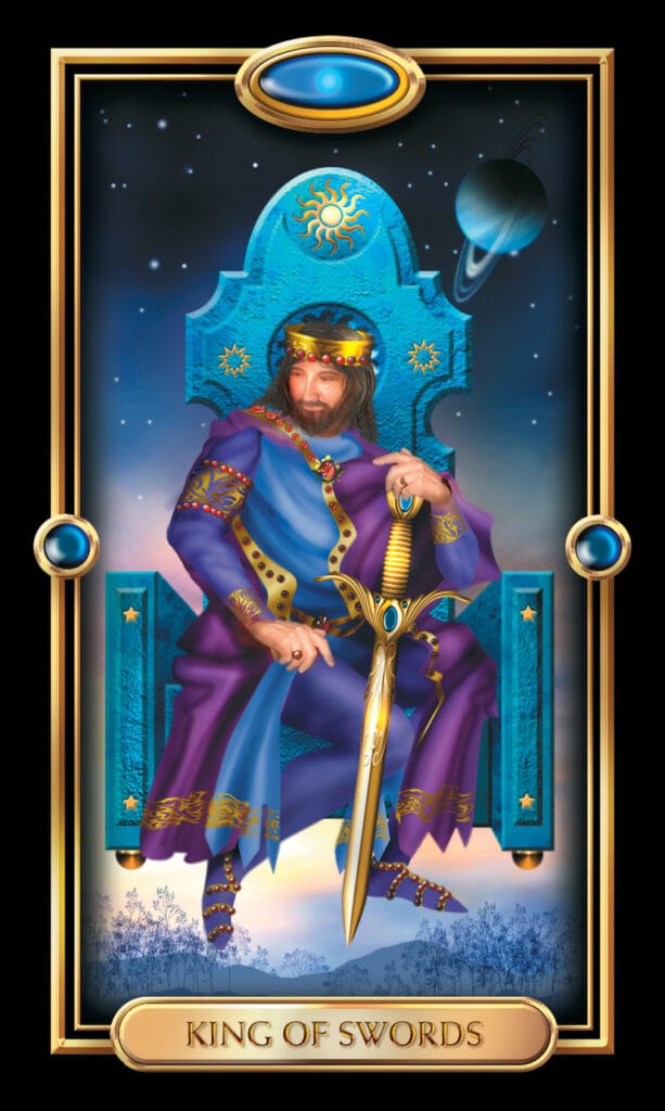 King Of Swords from The Gilded Tarot King Of Swords from The Gilded Tarot
