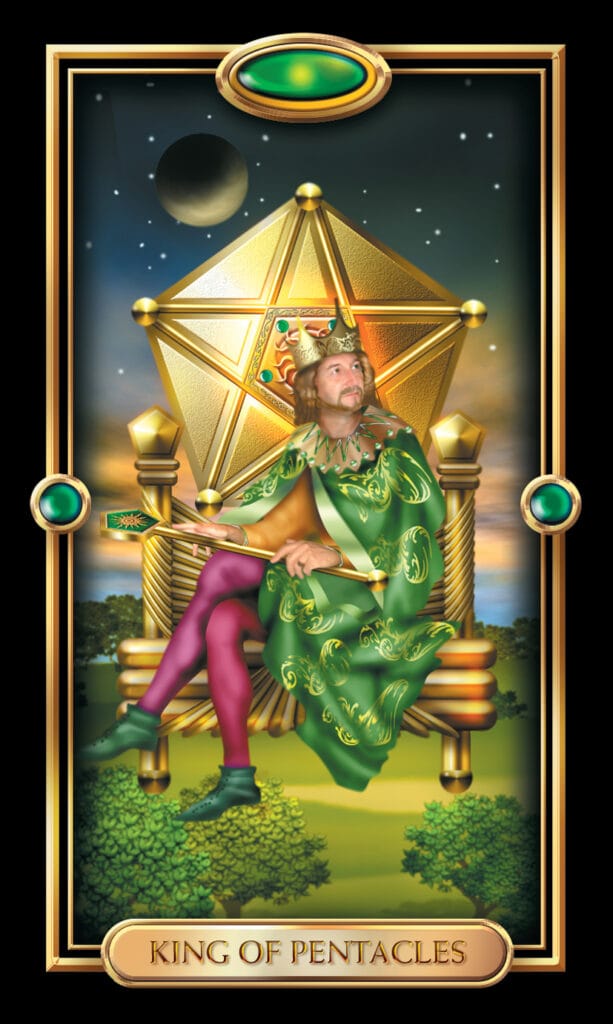 King Of Pentacles from The Gilded Tarot