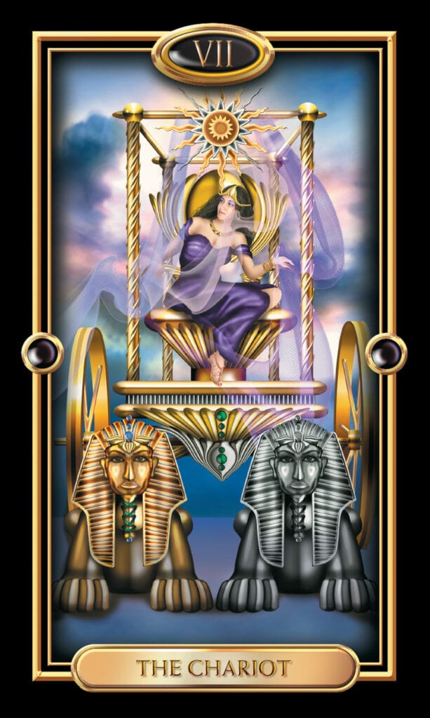 Chariot from The Gilded Tarot