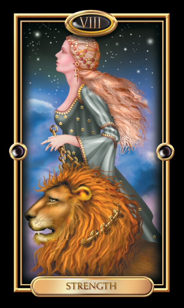 Strength from The Gilded Tarot Strength from The Gilded Tarot