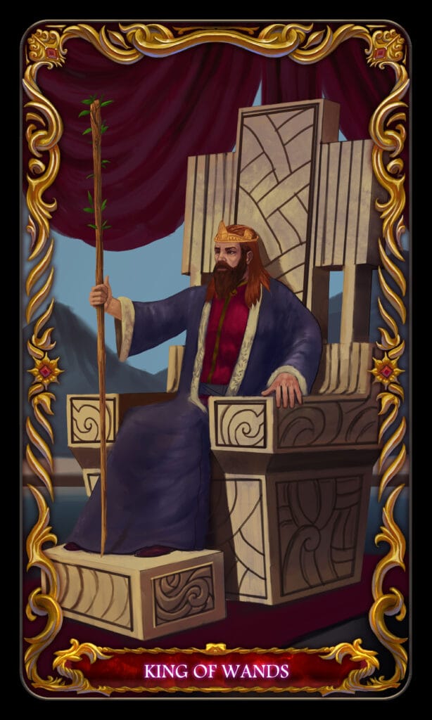 King Of Wands tarot card King Of Wands tarot card