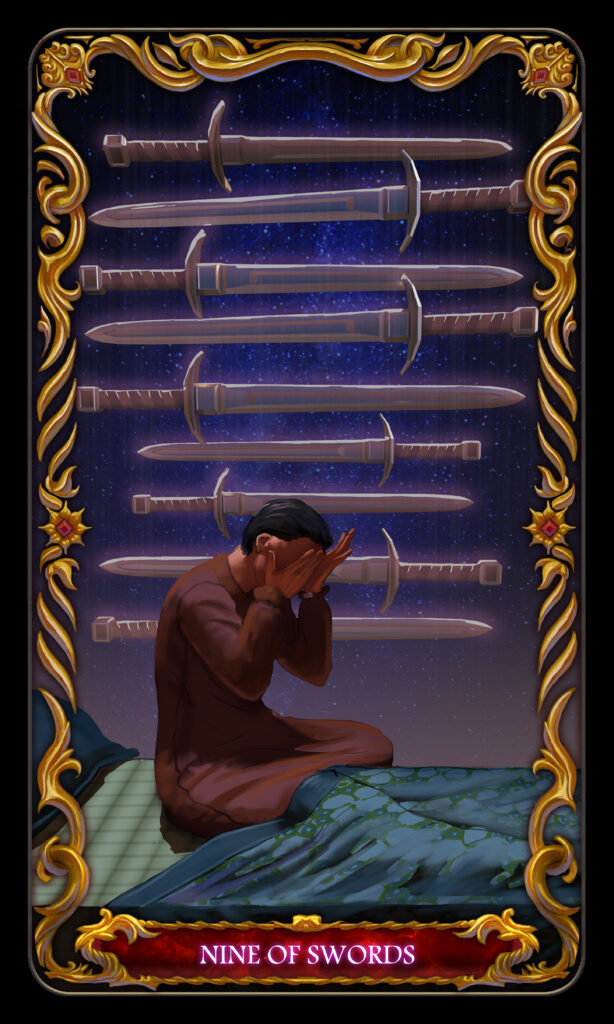 Nine Of Swords tarot card