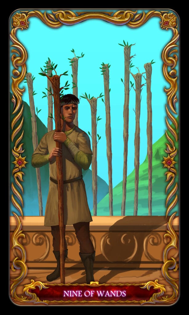 Nine Of Wands tarot card