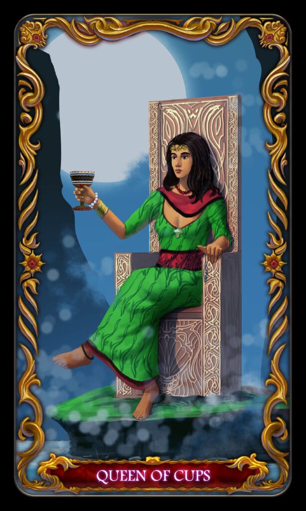 Queen Of Cups tarot card Queen Of Cups tarot card
