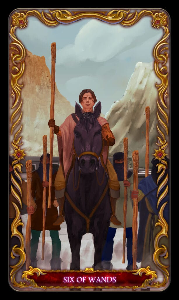 Six Of Wands tarot card Six Of Wands tarot card