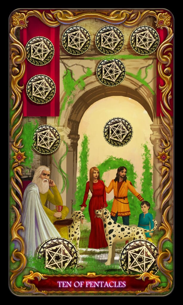 Ten Of Pentacles tarot card Ten Of Pentacles tarot card