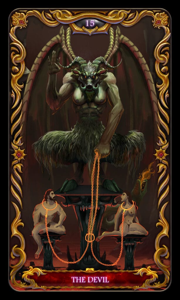 Devil tarot card