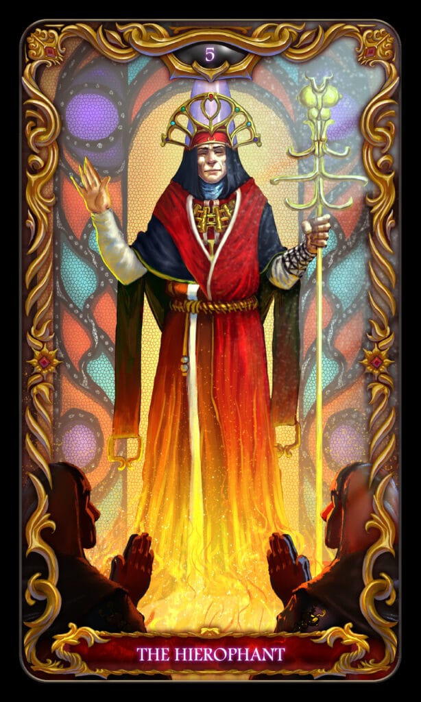 Hierophant tarot card