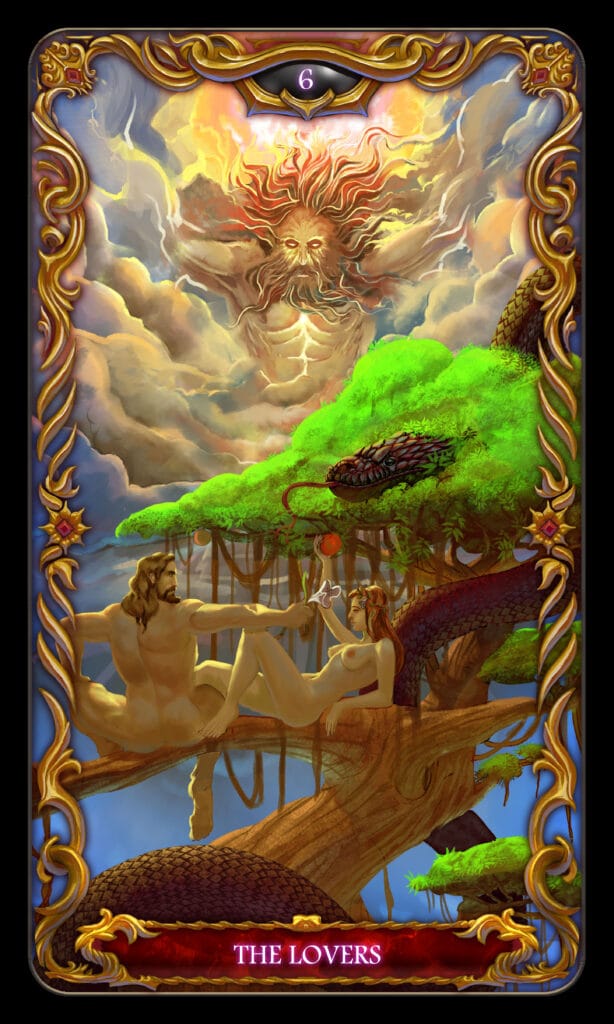 Lovers tarot card