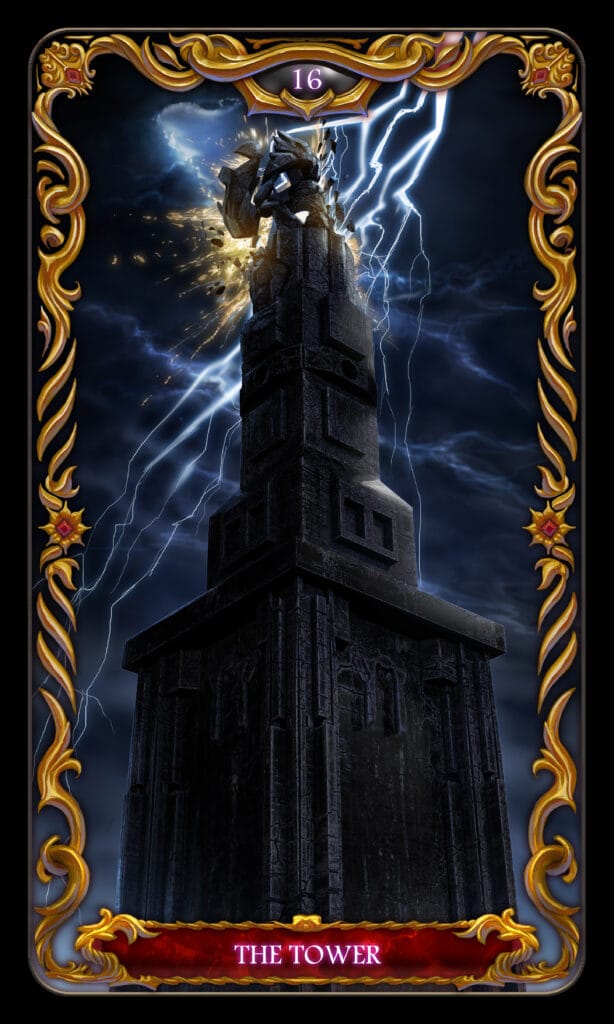 Tower tarot card Tower tarot card