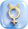 Mercury planet glyph