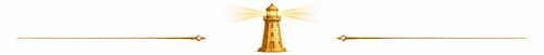golden lighthouse section separator