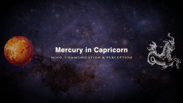 Mercury in Capricorn: The Mind That Plans for What Could Go Wrong