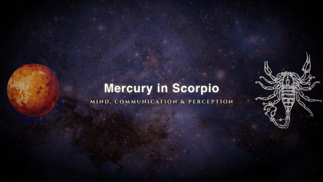 Mercury in Scorpio: The Mind That Sees What You're Hiding