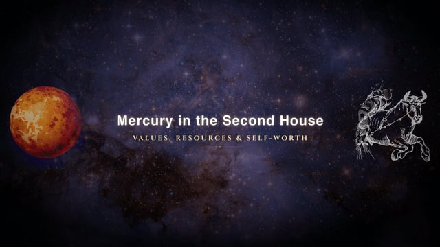 Mercury in the second house