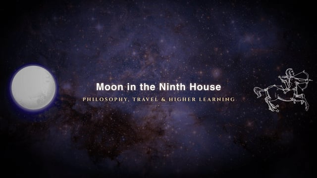 Moon in the ninth house