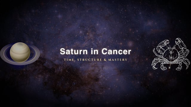 Saturn in Cancer: Building the Home That Was Never Given