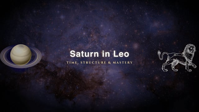 Saturn in Leo: The Center You Had to Find Alone