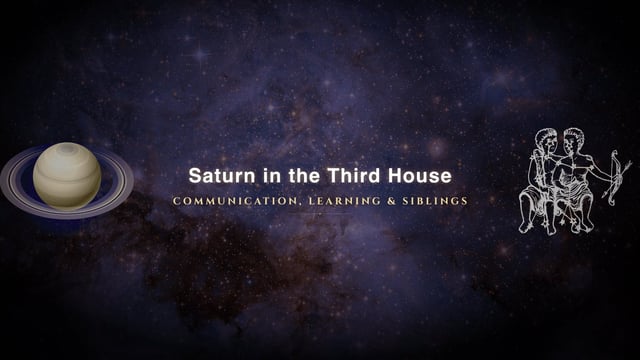 Saturn in the third house