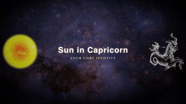 Sun in Capricorn