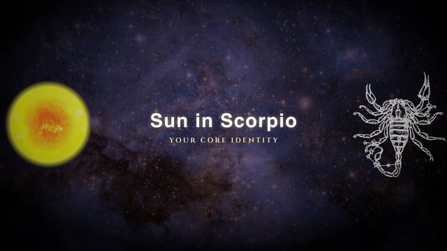 Sun in Scorpio