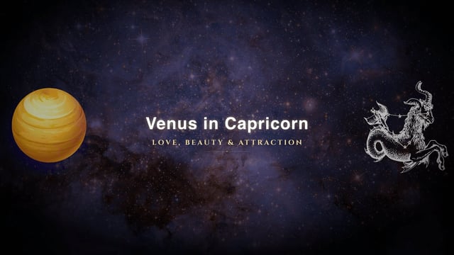 Venus in Capricorn