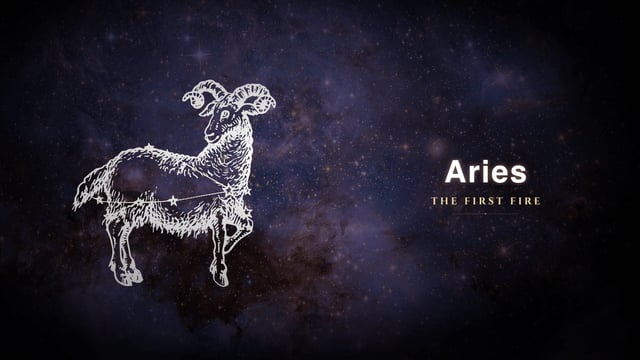 Aries zodiac sign constellation