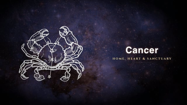 Cancer zodiac sign constellation