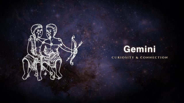 Gemini zodiac sign constellation