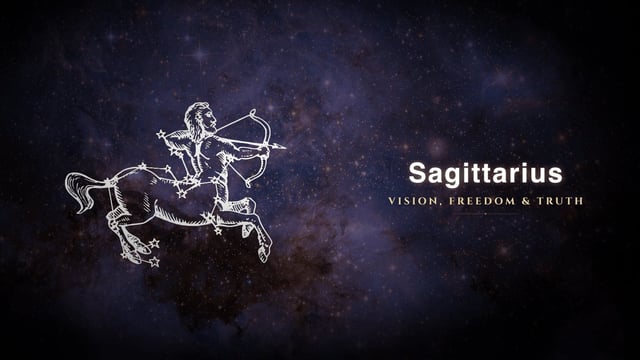 Sagittarius zodiac sign constellation