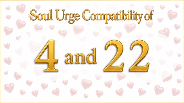 Same Hunger, Different Horizon: Soul Urge 4 and 22 Compatibility