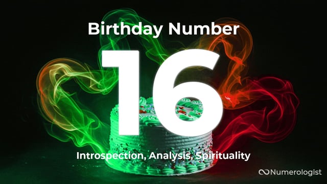 Birthday Number 16