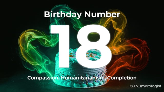 Birthday Number 18