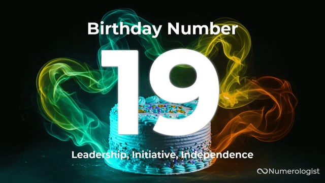 Birthday Number 19